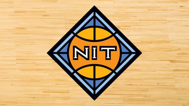 National Invitation Tournament college basketball logo.